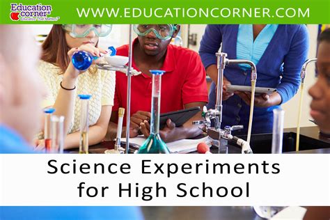 Science Experiments For High School Class