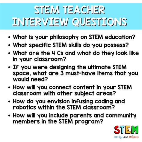 science interview questions for teachers with answers
