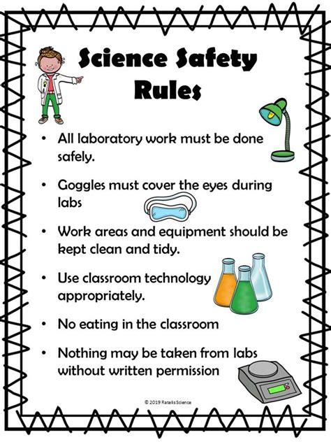Science Lab Safety Rules For Elementary Students