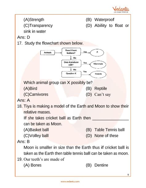 Science Olympiad Questions For Class 6