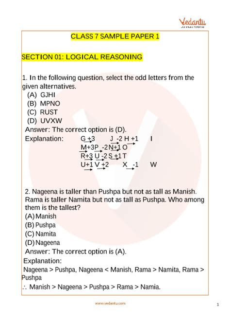 science olympiad questions for class 7 with answers pdf download