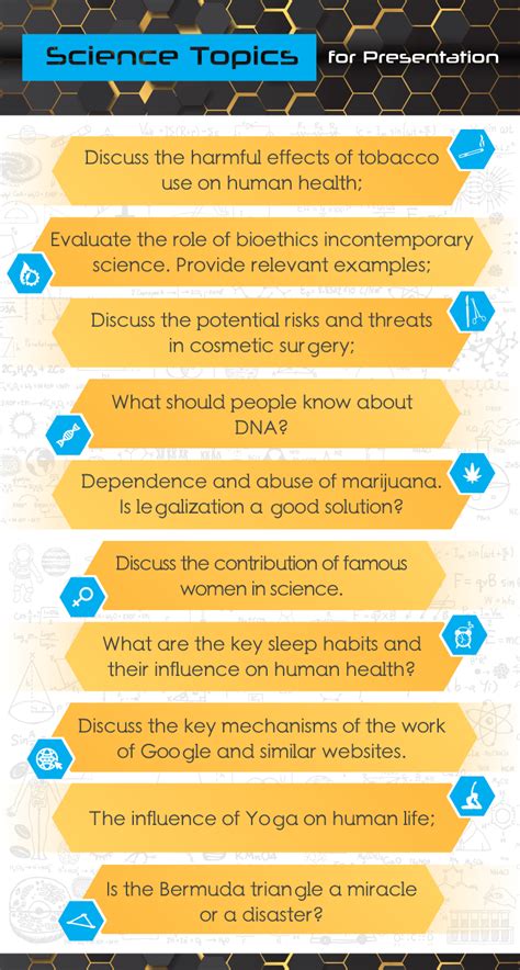 science topics for presentation for students