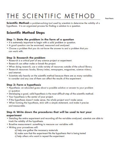 scientific method examples for students pdf