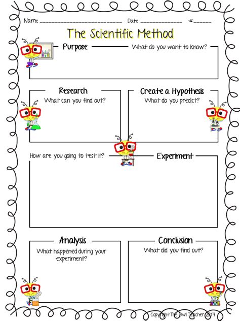 scientific method worksheet 4th grade pdf