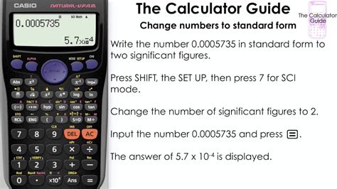 Scientific Notation Calculator In Standard Form