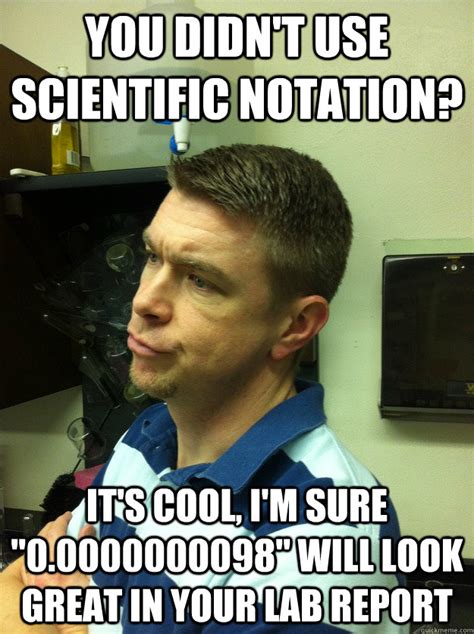 scientific notation meme