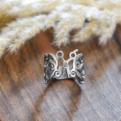 Scissor Silver Ring