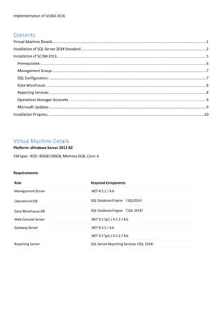 scom 2016 sql requirements