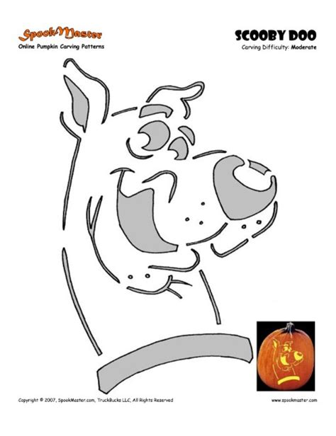 Scooby Doo Printable Pumpkin Stencil