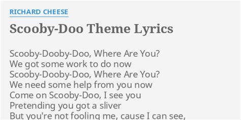 scooby dooby doo lyrics
