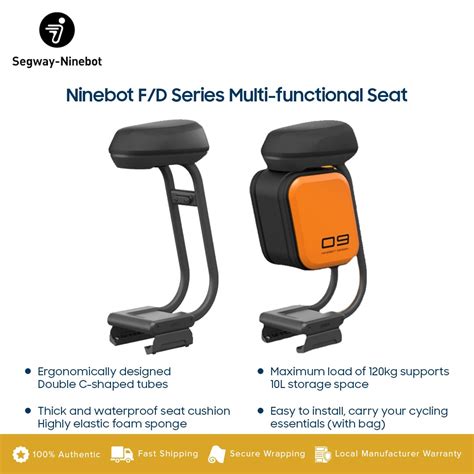 scooter seat for ninebot kickscooter f series
