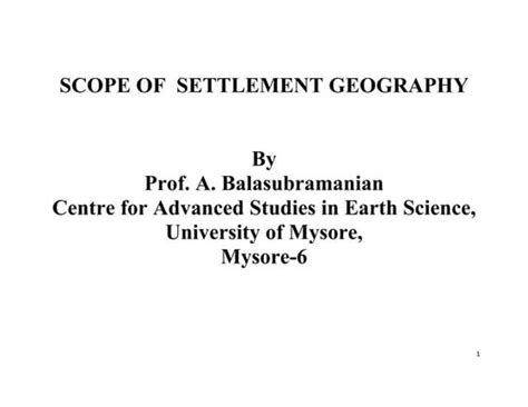 Images Scope Of Settlement Geography