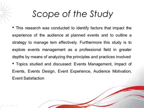 scope of the study example thesis