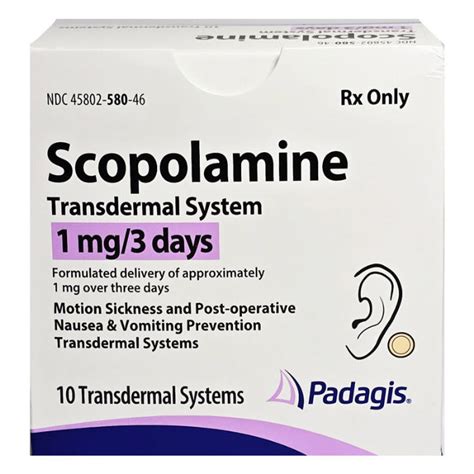 Scopolamine Transdermal Patch: Effective Treatment for Motion Sickness