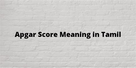 score meaning in tamil with example