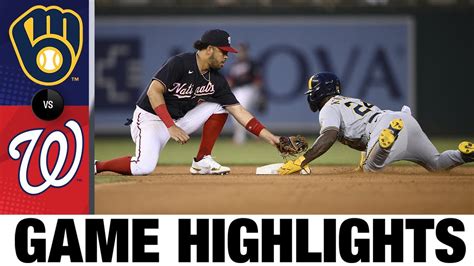 score of the brewers game highlights