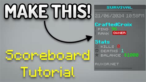 scoreboard ideas minecraft