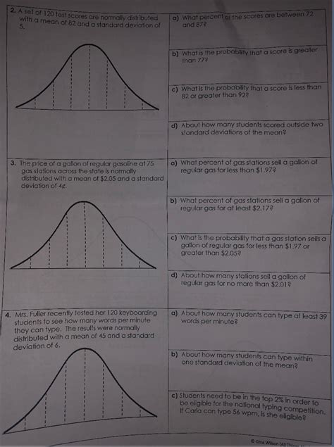 scores on the test are normally distributed with a mean of
