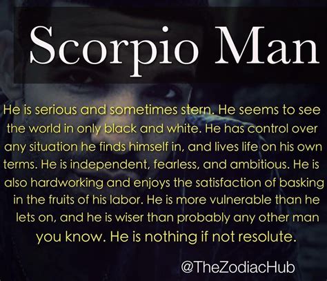 Scorpio Man Horoscope