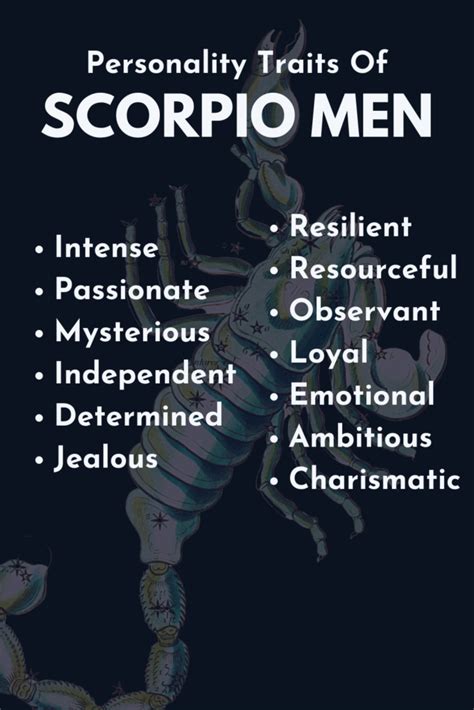 scorpio personality traits male