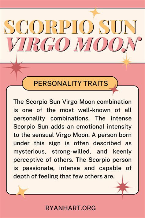 scorpio sun and virgo moon