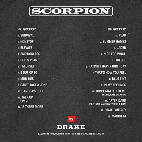scorpion drake songs lyrics