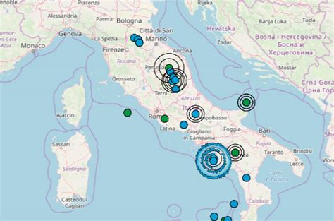 scossa di terremoto oggi in italia