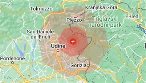 scossa di terremoto ultim ora friuli