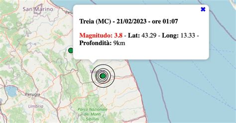 scossa terremoto oggi 21 febbraio 2023