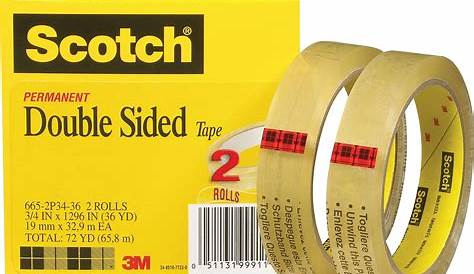 Scotch Permanent Double Sided Tape 665 12.7mm X 22.8m | Winc