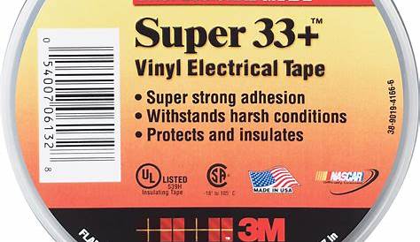 Scotch Super 33+ Vinyl Electrical Tape Professional Grade Black 3/4x66
