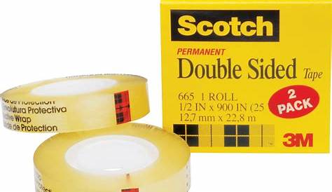 Scotch Permanent double-sided Tape 19mm x 7.6m | Officeworks