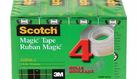 Scotch Super-Hold Tape Refill, Clear, 19 mm x 24.5 m, 3/PK | Grand & Toy