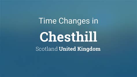 Image: Scotland Daylight Saving Time