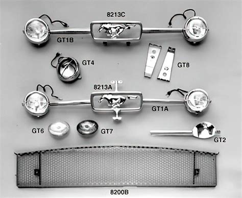 scott drake 1967 mustang fog light kit