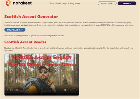 scottish accent generator audio