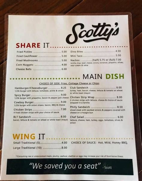 scotty's menu