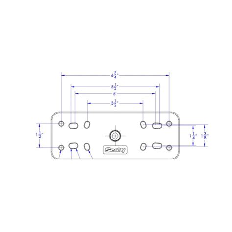 Scotty Mounting Plate Dimensions