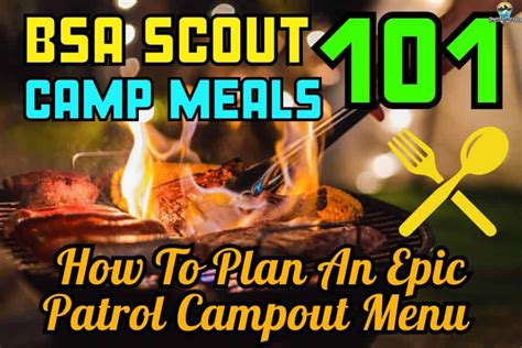 Scout Camp Menu Ideas