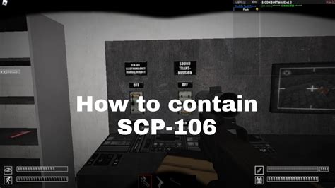 scp 106 how to contain