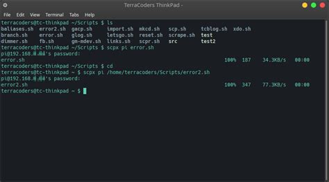 scp command to copy directory and subdirectories