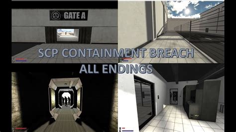 scp containment breach all endings