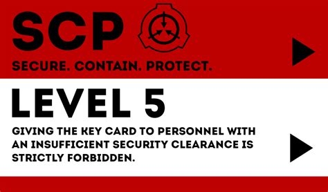 scp level 5 keycard