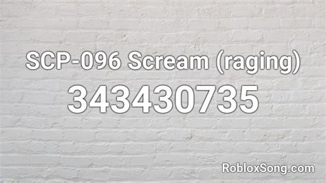 scp screaming roblox id