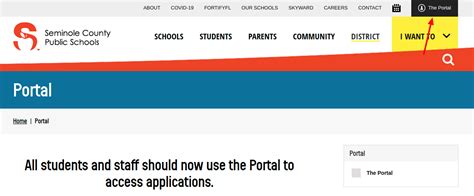 scps portal student login