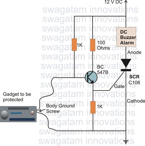 automatic night light circuit using SCR