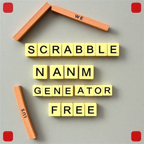 Scrabble Name Generator Printable