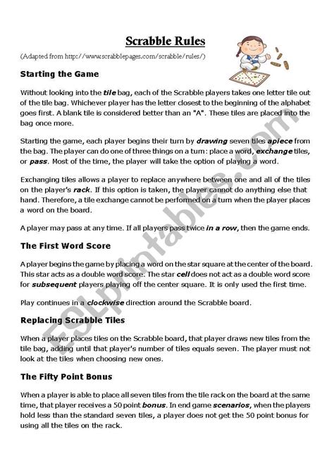 Scrabble Rules How To Start