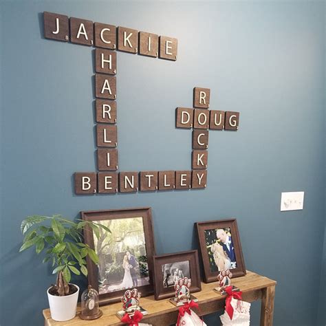 Scrabble Tile Art For Wall