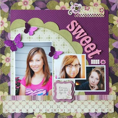 scrapbook page layout ideas